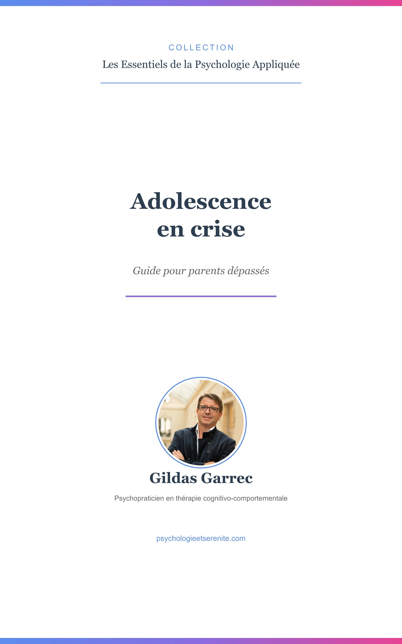 Adolescence en crise - Couverture du livre
